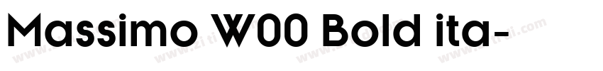 Massimo W00 Bold ita字体转换